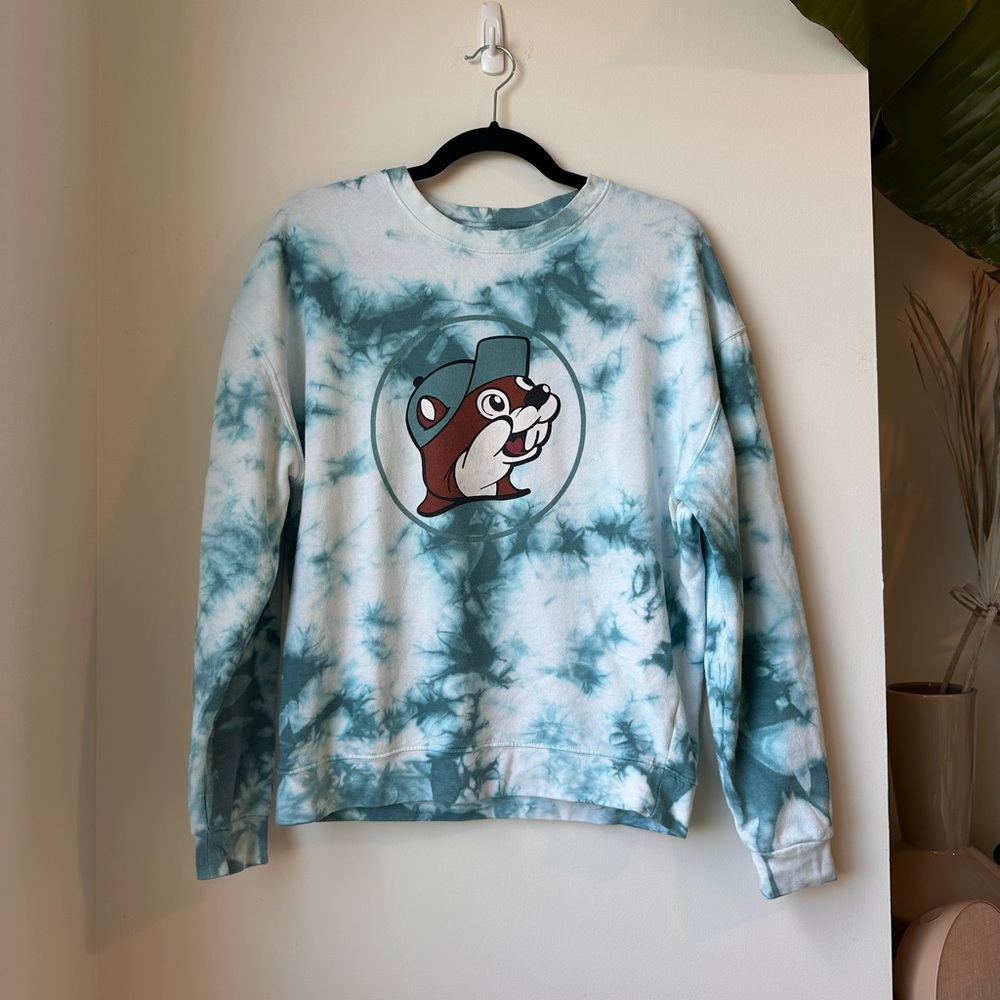 Vintage Buc-ees Tie Dye Crewneck Sweatshirt size Small